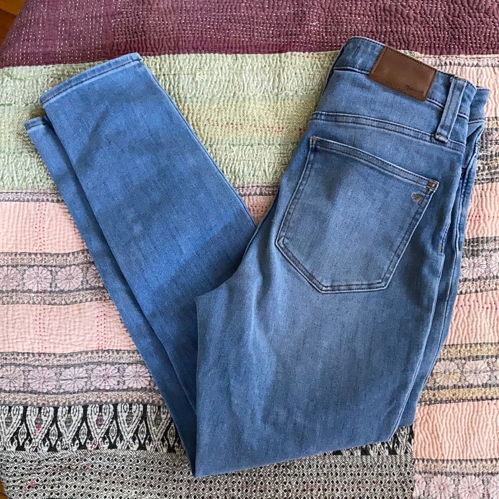 Madewell High Rise Curvy Roadtripper Sunbury Wash Super Skinny Denim Jea… - Picture 2 of 12